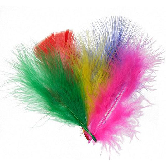 Marabou Feathers 5-7" Multi Mix 6g