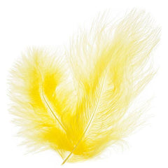 Marabou Feathers Yellow 6g