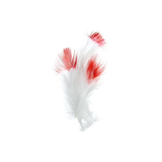 Marabou Feathers 2-Tone 5-7" Red 6g