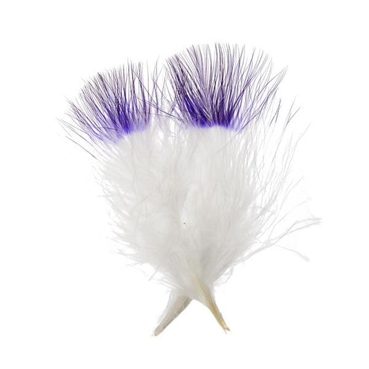 Marabou Feathers 2-Tone 5-7" Purple 6g