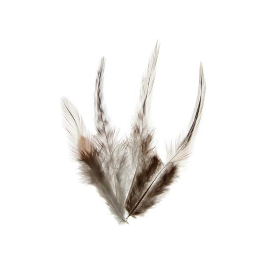 Rooster Saddle Hackle Feathers 3-6" Natural 20g