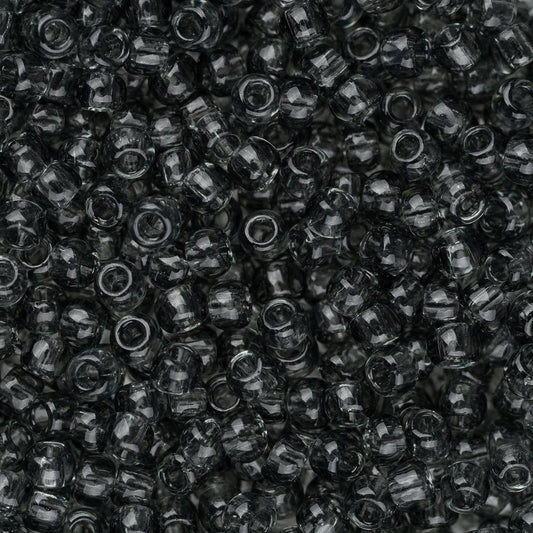 11/0 perles de rocaille Toho # 9B gris transparent flacon de 8 à 9 g