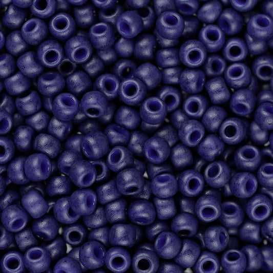 11/0 Toho Seed Beads #2607F Semi Glazed Navy Blue 8-9g Vial