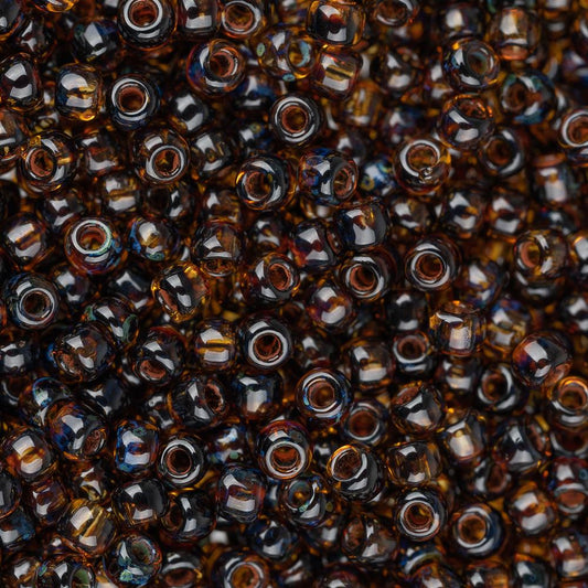 11/0 perles de rocaille Toho # Y313 Topaze claire transparente Picasso Flacon de 8 à 9 g