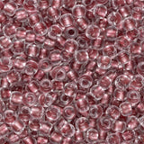 11/0 perles de rocaille Toho # 1015 flacon de cristal doublé de blush 8-9g