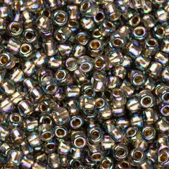 11/0 Toho Seed Beads #999 Gold Lined Rainbow Black Diamond 8-9g Vial