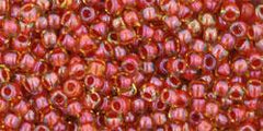 11/0 Toho Seed Beads #950 Burnt Orange Lined Jonquil 8-9g Vial