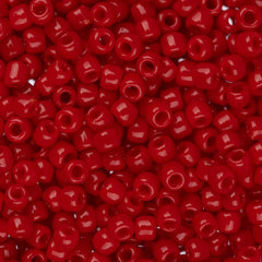 11/0 Toho Seed Beads #45A Opaque Cherry 8-9g Vial