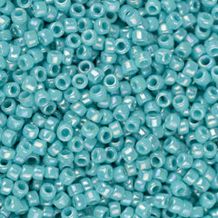 15/0 Toho Seed Beads #413 Opaque Rainbow Turquoise 8-9g Vial