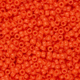 Perles de rocaille Toho 15/0 #50 Opaque Sunset Orange Flacon de 8 à 9 g
