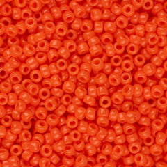 15/0 Toho Seed Beads #50 Opaque Sunset Orange 8-9g Vial