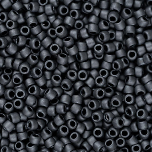 15/0 Toho Rocailles #611 Opaque Gris Mat 8-9g Flacon