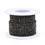 Metal 2mm Multi Colour Rhinestone Banding 10yd/pk