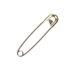1.5" (38mm) Gold Safety Pins 50/pk