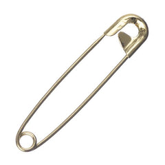 2" (50mm) Gold Safety Pins 50/pk