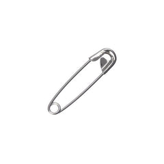 1" (28mm) Nickel Safety Pins 50/pk