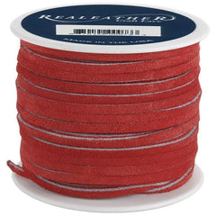 1/8" Suede Lace Red 25yd