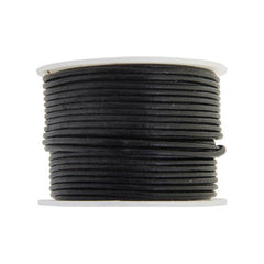 1.5mm Black Leather Cord 25m