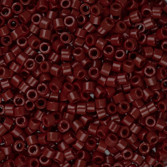 11/0 Delica Bead #1134 Opaque Brown Currant 5.2g