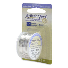 18g Artistic Wire Non-Tarnish Silver 4yd