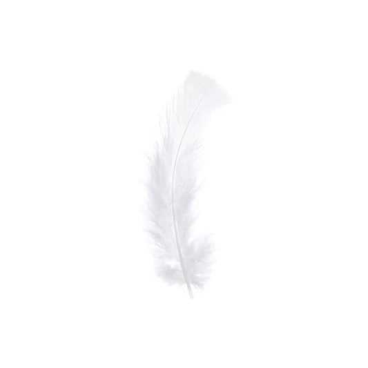 Marabou Feathers 5-7" White 20g