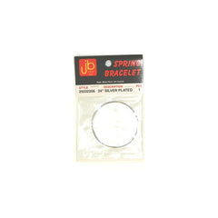 Sterling Silver Plated Memory Wire Bracelet 1/pk