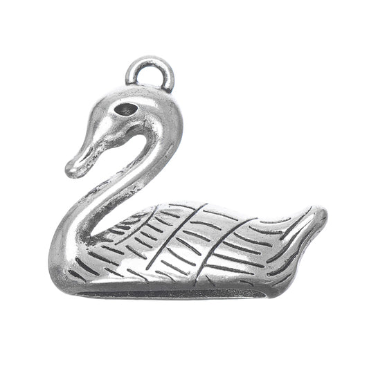 Breloque en métal canard 7/8" 5/pk