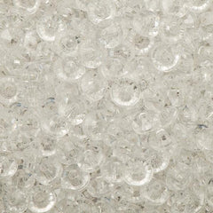 5mm Plastic Rondelle Beads 1000/pk - Crystal