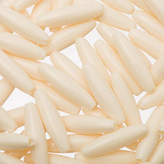 Plastic Spaghetti Beads 1000/pk - Ivory