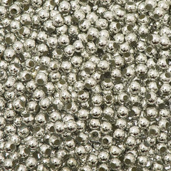 3mm Craft Pearls Metallic Silver 1000/pk