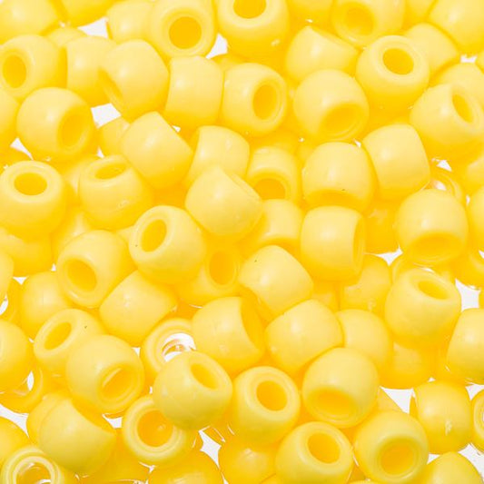 Pony Beads 100/pk - Yellow
