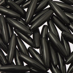 Plastic Spaghetti Beads 50/pk - Black