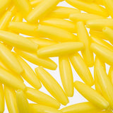 Plastic Spaghetti Beads 50/pk - Yellow