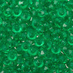 5mm Plastic Rondelle Beads 1000/pk - Xmas Green