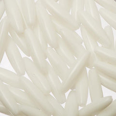 Plastic Spaghetti Beads 1000/pk - White