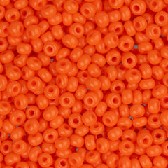 11/0 Czech Seed Beads #34919 Opaque Orange 23g