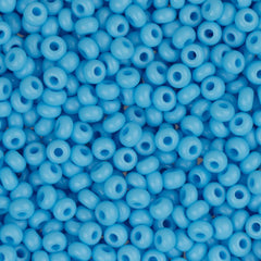 11/0 Czech Seed Beads #34907 Opaque Light Blue 23g