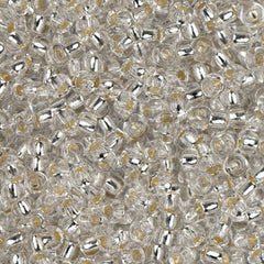 11/0 Czech Seed Beads #34969 Silver Lined Crystal 23g