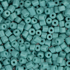 10/0 Czech 2 Cut Seed Beads Opaque Turquoise 22g