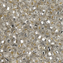 10/0 Czech Seed Beads #023 Silver Lined Crystal 22g