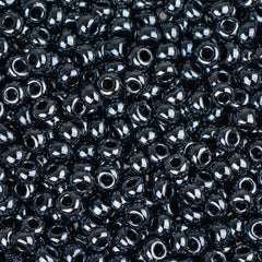 10/0 Czech Seed Beads #032 Gunmetal 22g