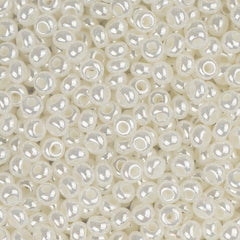 10/0 Czech Seed Beads #088 Opaque Pearl Ceylon 22g