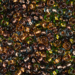 10/0 Czech Seed Beads #002 Copper Lined Earth Tone Mix 22g