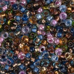 10/0 Czech Seed Beads #000 Transparent Iris Multi Mix 22g