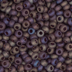10/0 Czech Seed Beads #099 Tr Mauve Matte AB 22g