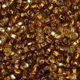 10/0 Czech Seed Beads #039 Silver Lined Topaz Mix 22g