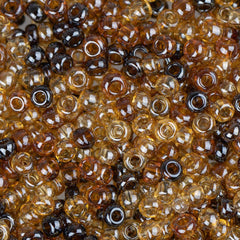 10/0 Czech Seed Beads #044 Luster Topaz Mix 22g