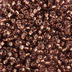 10/0 Czech Seed Beads #054 Copper Lined Amethyst 22g