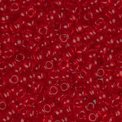 10/0 Czech Seed Beads #093 Transparent Red 22g