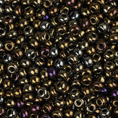 10/0 Czech Seed Beads #033 Metallic Iris Brown 22g